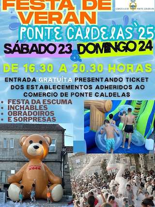 Fechas, información, programa, cartel, imágenes, mapa y ubicación de Festa de Verán  en  Ponte Caldelas
