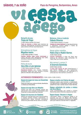 Fechas, información, programa, cartel, imágenes, mapa y ubicación de VI Festa do Apego  en  Ames