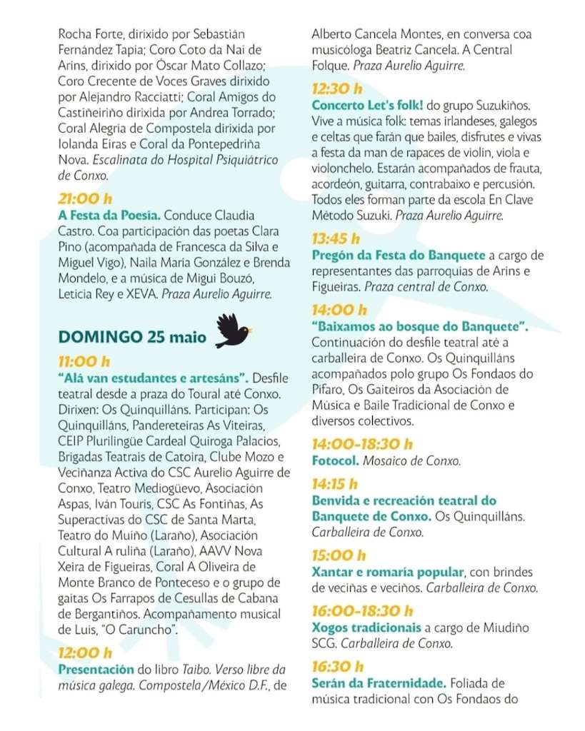 Festa do Banquete de Conxo (2025) en Santiago de Compostela