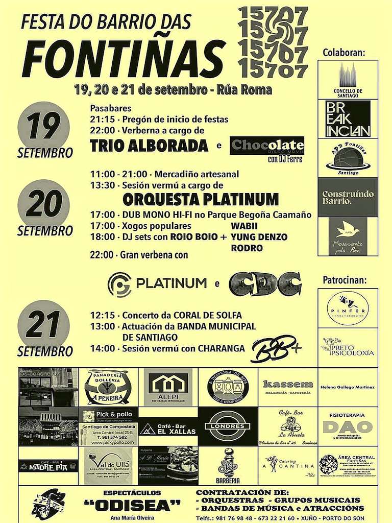 Festa do Barrio das Fontiñas en Santiago de Compostela