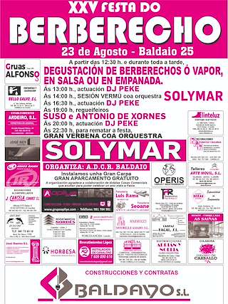 Fechas, información, programa, cartel, imágenes, mapa y ubicación de XXV Festa do Berberecho de Baldaio  en  Carballo
