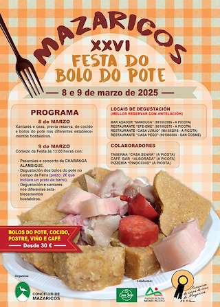 Fechas, información, programa, cartel, imágenes, mapa y ubicación de XXVI Festa do Bolo do Pote  en  Mazaricos