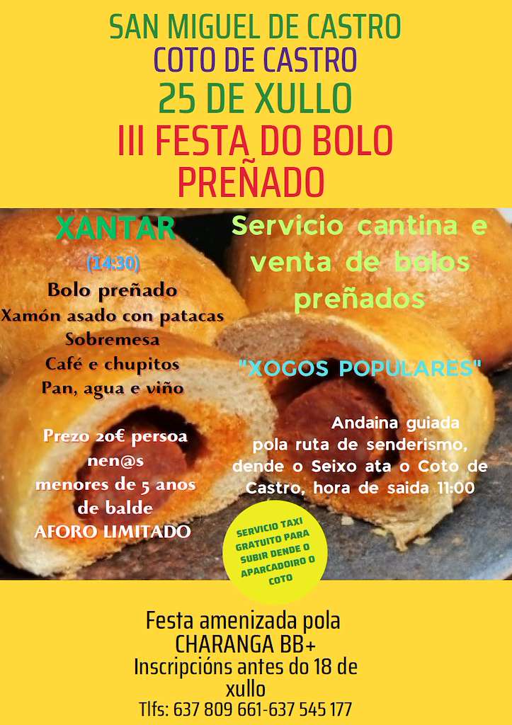II Festa do Bolo Preñado (2025) en A Estrada