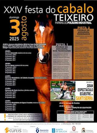 Fechas, información, programa, cartel, imágenes, mapa y ubicación de XXIV Festa do Cabalo  en  Curtis