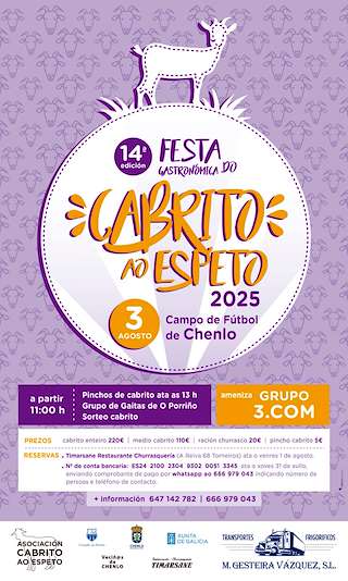 Fechas, información, programa, cartel, imágenes, mapa y ubicación de XIV Festa do Cabrito ao Espeto  en  O Porriño