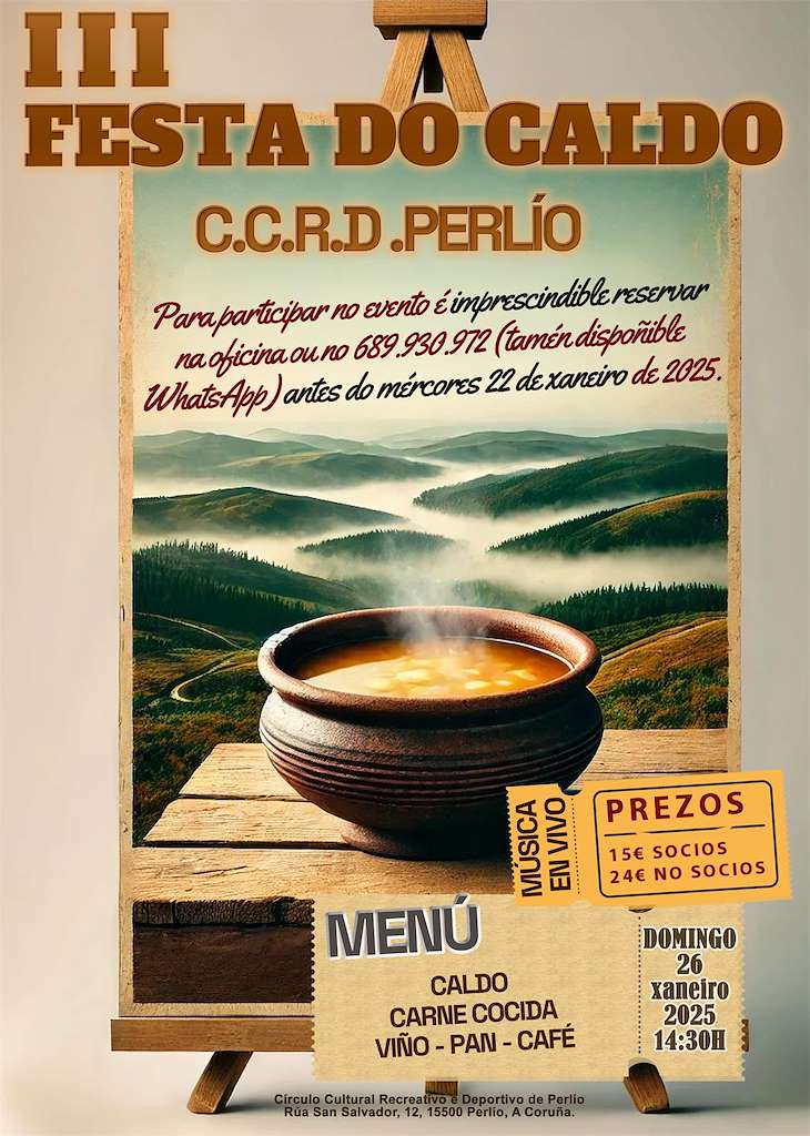 III Festa do Caldo de Perlío en Fene
