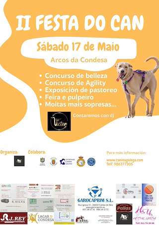 Fechas, información, programa, cartel, imágenes, mapa y ubicación de II Festa do Can de Arcos da Condesa  en  Caldas de Reis