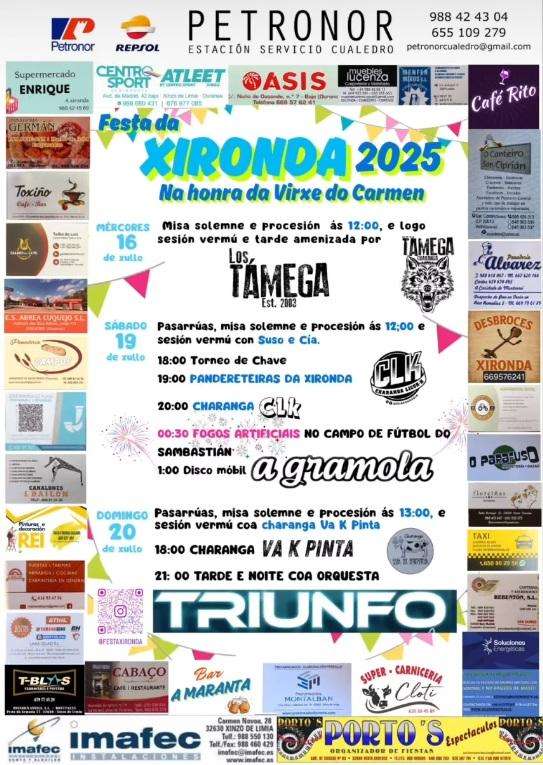 Festa do Carme de A Xironda (2025) en Cualedro