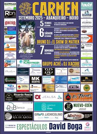 Fechas, información, programa, cartel, imágenes, mapa y ubicación de Festa do Carme de Abanqueiro  en  Boiro