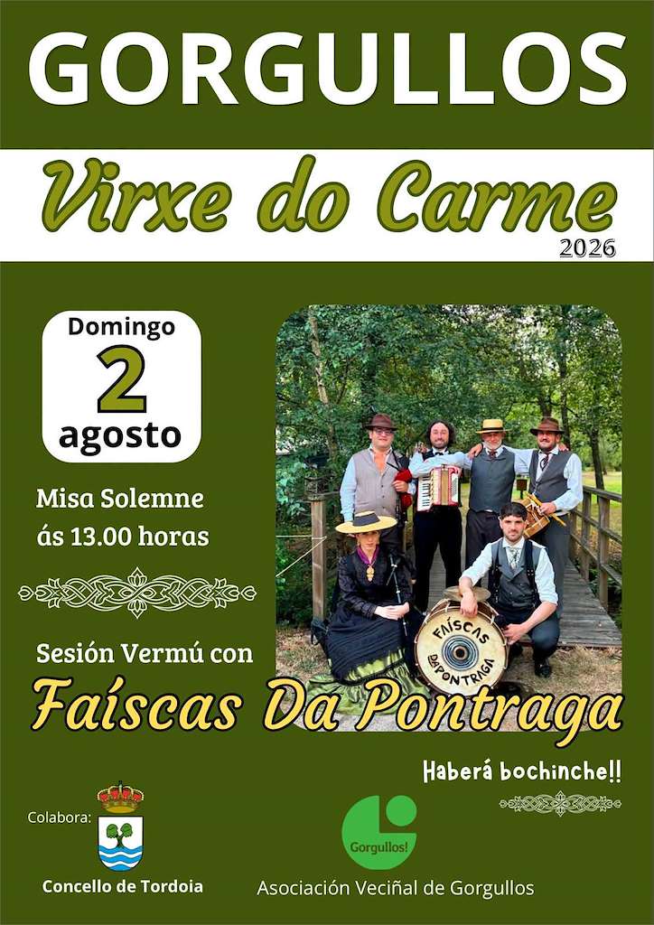 Festa do Carme de Gorgullos (2026) en Tordoia