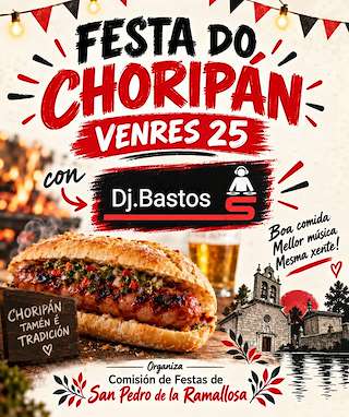 Fechas, información, programa, cartel, imágenes, mapa y ubicación de Festa do Choripán da Ramallosa (2026) en Nigrán