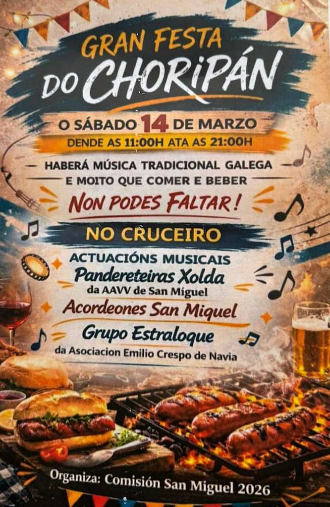 I Festa do Choripán de San Miguel de Oia (2026) en Vigo