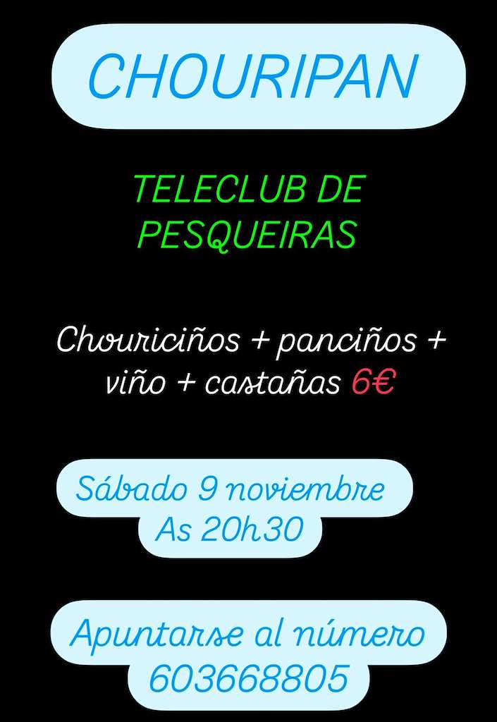 Festa do Chouripán de Pesqueiras en Salvaterra do Miño