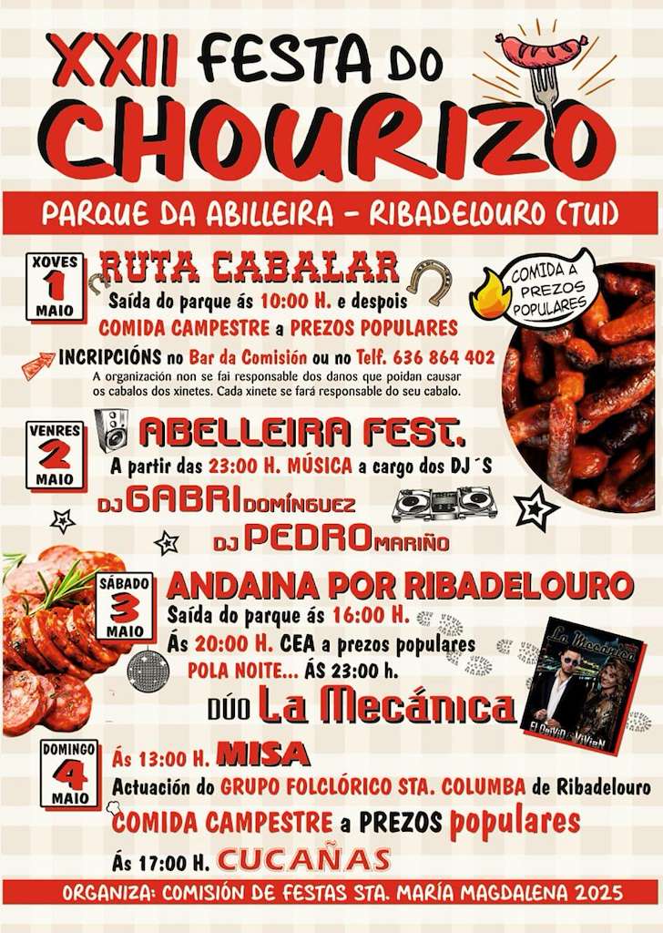 Festa do Chourizo de Ribadelouro (2025) en Tui
