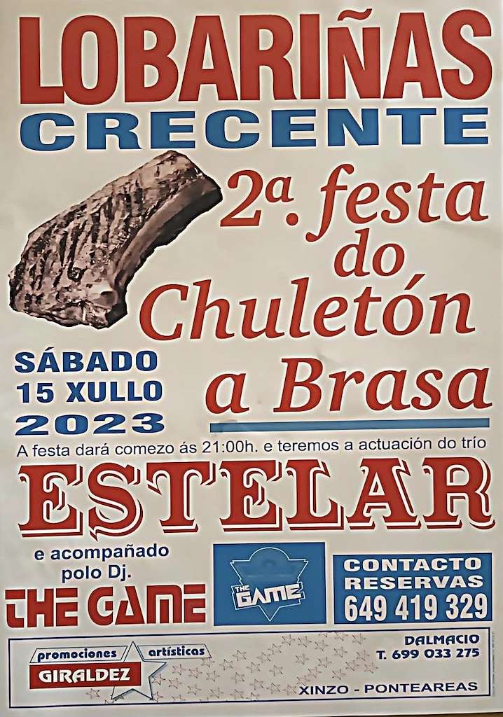 II Festa do Chuletón á Brasa de Lobariñas en Crecente