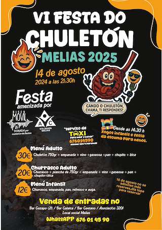 Fechas, información, programa, cartel, imágenes, mapa y ubicación de VI Festa do Chuletón   en  O Pereiro de Aguiar
