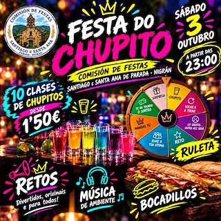 Fechas, información, programa, cartel, imágenes, mapa y ubicación de Festa do Chupito de Parada (2026)  en  Nigrán