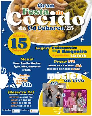 Fechas, información, programa, cartel, imágenes, mapa y ubicación de Festa do Cocido  en  Cerdido