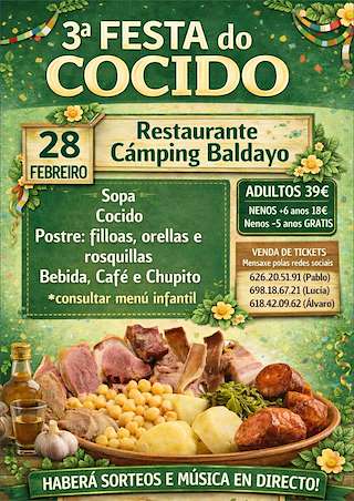 Fechas, información, programa, cartel, imágenes, mapa y ubicación de III Festa do Cocido de Baldaio (2026)  en  Carballo