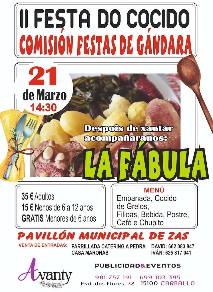 II Festa do Cocido de Gándara (2026) en Zas