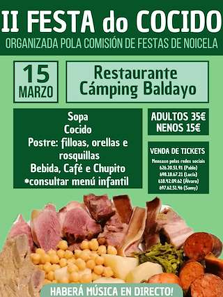 Fechas, información, programa, cartel, imágenes, mapa y ubicación de II Festa do Cocido de Noicela  en  Carballo