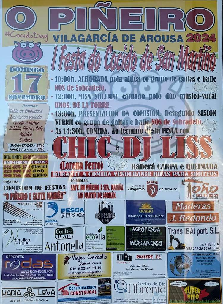 I Festa do Cocido de San Martiño de O Piñeiro en Vilagarcía de Arousa