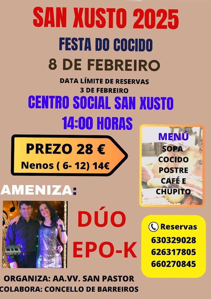 Festa do Cocido de San Xusto en Barreiros