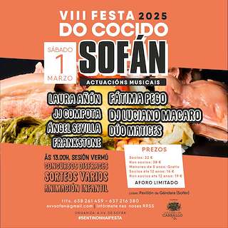 Fechas, información, programa, cartel, imágenes, mapa y ubicación de VIII Festa do Cocido de Sofán  en  Carballo