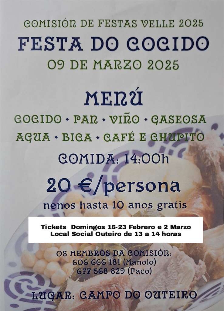 Festa do Cocido de Velle  en Ourense