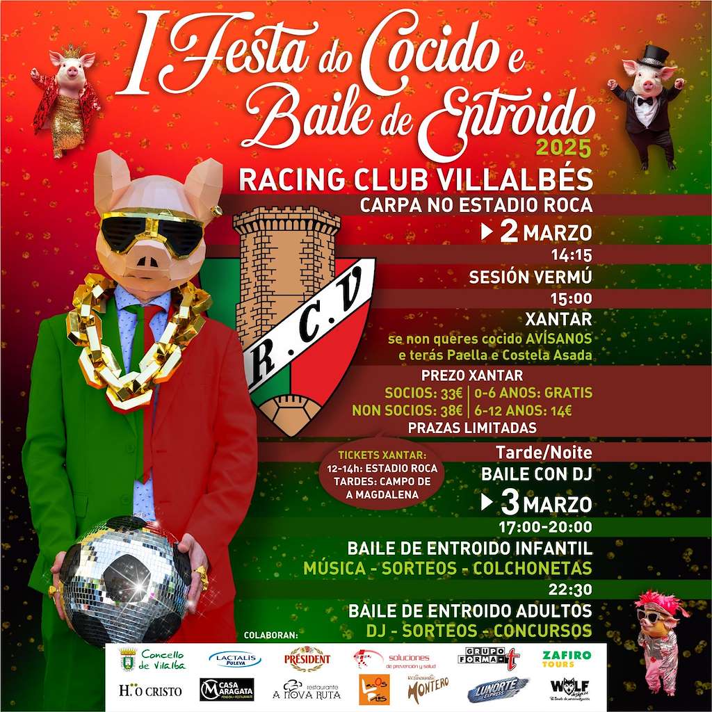 I Festa do Cocido e Baile de Entroido do Racing Club Villalbés  en Vilalba