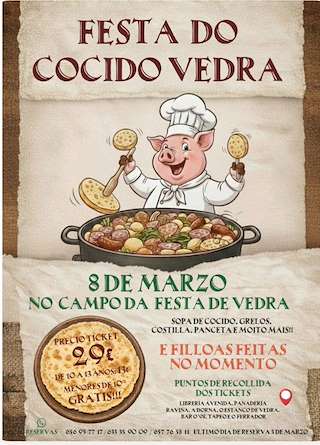 Fechas, información, programa, cartel, imágenes, mapa y ubicación de Festa do Cocido  (2026)  en  Vedra