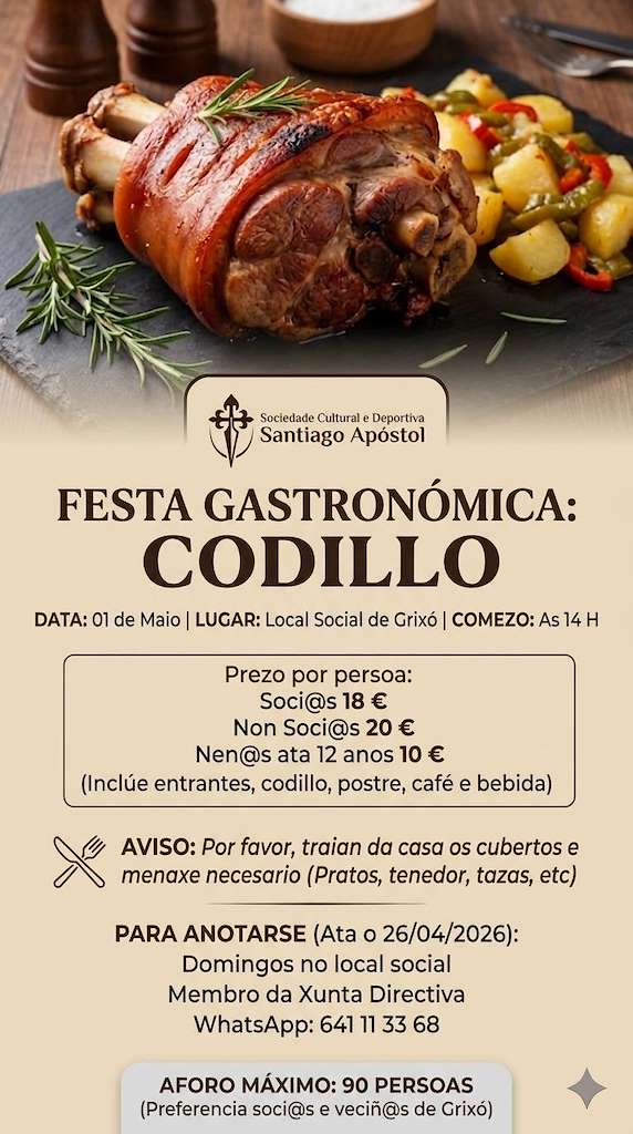Festa do Codillo de Grixó (2026) en Salvaterra do Miño