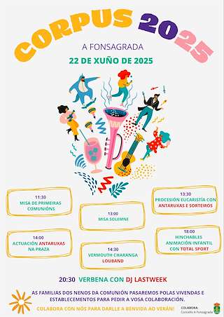 Fechas, información, programa, cartel, imágenes, mapa y ubicación de Festa do Corpus  en  A Fonsagrada