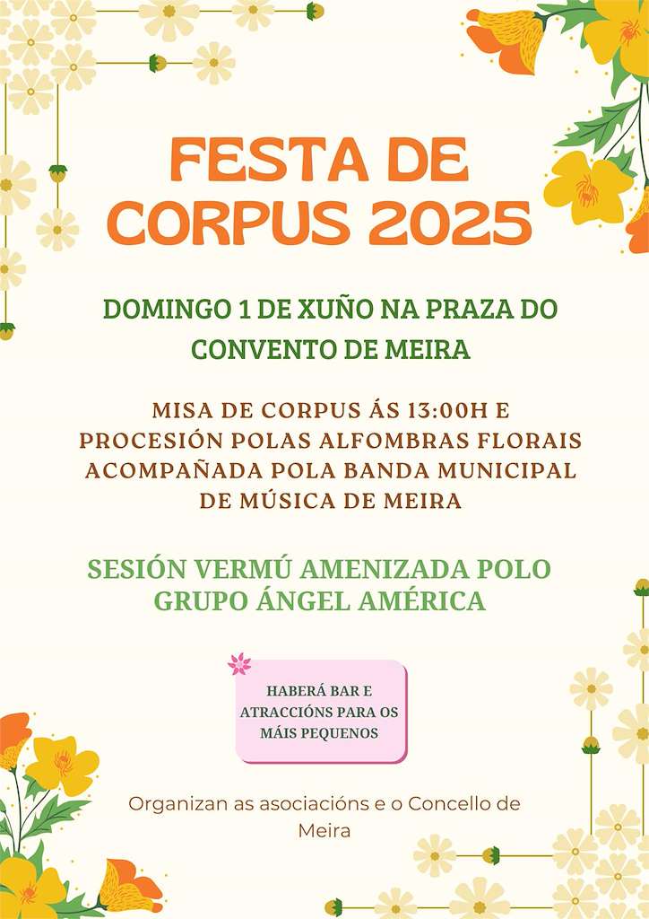 Festa do Corpus  en Meira