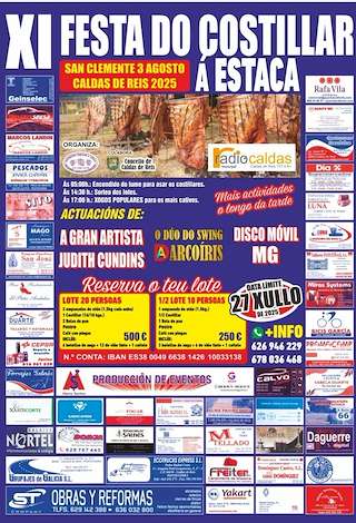 Fechas, información, programa, cartel, imágenes, mapa y ubicación de XI Festa do Costillar a Estaca de San Clemente  en  Caldas de Reis