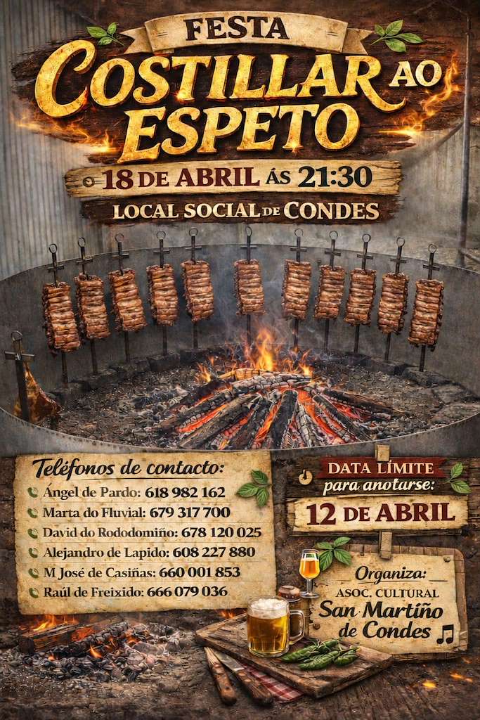 Festa do Costillar ao Espeto de San Martiño de Condes  (2026) en Friol
