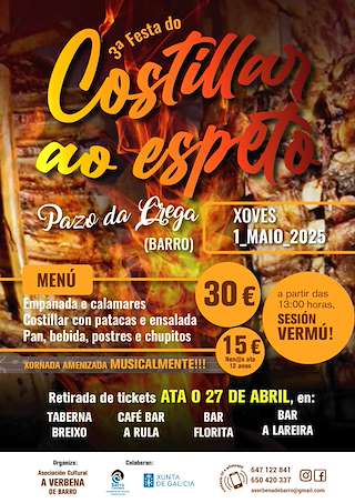 Fechas, información, programa, cartel, imágenes, mapa y ubicación de III Festa do Costillar O Espeto  en  Barro