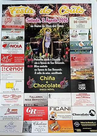 Fechas, información, programa, cartel, imágenes, mapa y ubicación de Festa do Couto  en  Noia