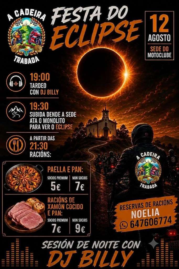 Festa do Eclipse (2026) en Trabada