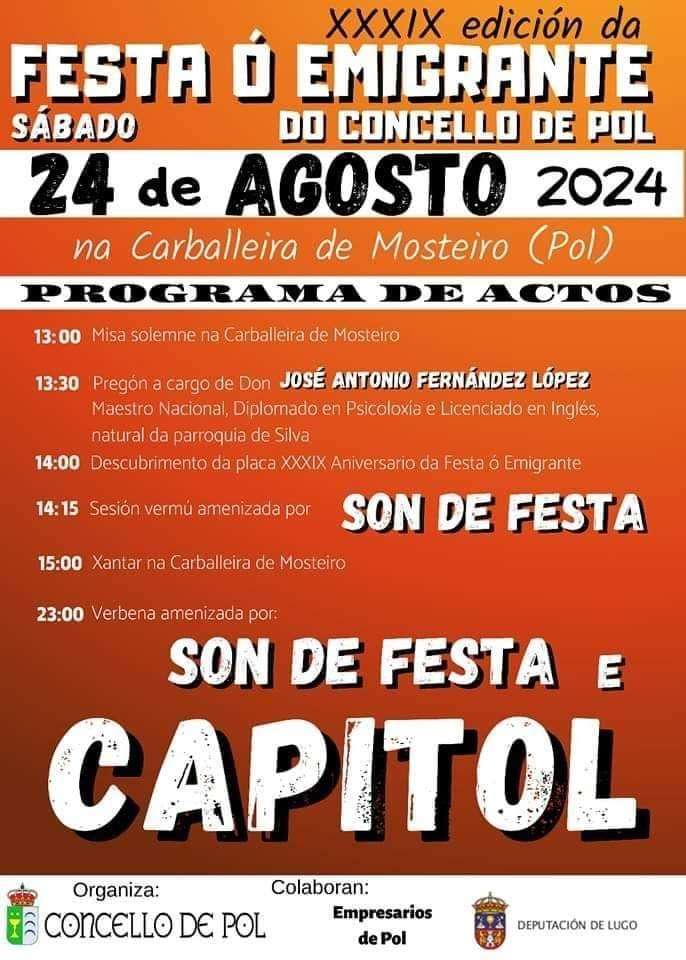 XXXIX Festa do Emigrante (2025) en Pol