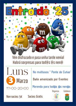 Fechas, información, programa, cartel, imágenes, mapa y ubicación de Festa do Entroido da Anpa do Ceip Juan Rey  en  Lourenzá