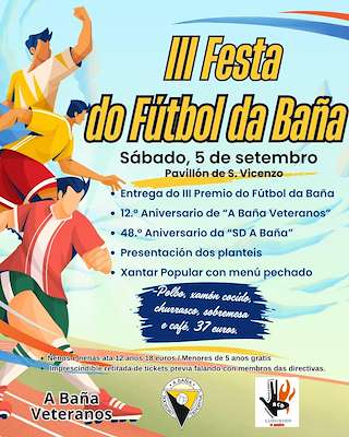 Fechas, información, programa, cartel, imágenes, mapa y ubicación de III Festa do Fútbol (2026) en A Baña