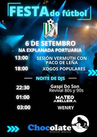 Fechas, información, programa, cartel, imágenes, mapa y ubicación de Festa do Fútbol  en  Porto do Son