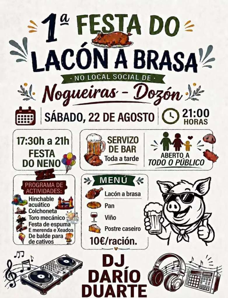 I Festa do Lacón á Brasa de Nogueiras (2026) en Dozón