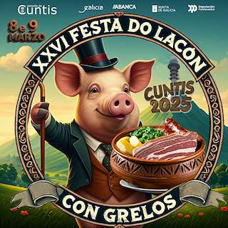 Fechas, información, programa, cartel, imágenes, mapa y ubicación de XXVI Festa do Lacón con Grelos  en  Cuntis