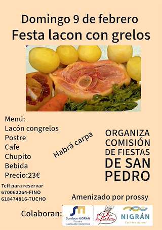 Fechas, información, programa, cartel, imágenes, mapa y ubicación de Festa do Lacón con Grelos da Ramallosa  en  Nigrán