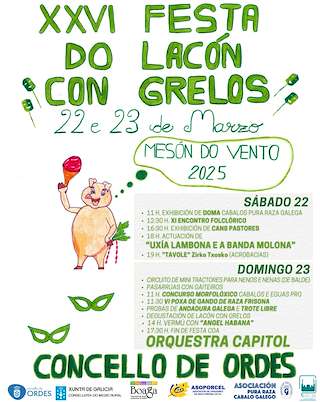 Fechas, información, programa, cartel, imágenes, mapa y ubicación de XXVI Festa do Lacón con Grelos  en  Ordes