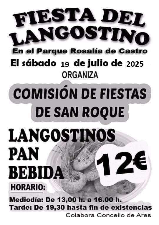 Festa do Langostino (2025) en Ares