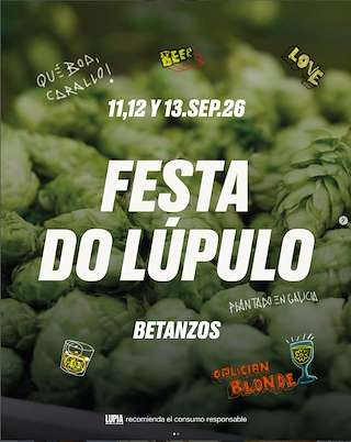 Fechas, información, programa, cartel, imágenes, mapa y ubicación de Festa do Lúpulo  (2026)  en  Betanzos