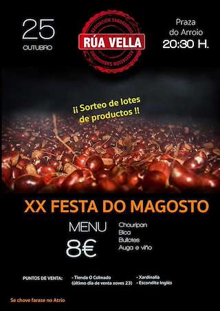 Fechas, información, programa, cartel, imágenes, mapa y ubicación de XX Festa do Magosto de A Rúa Vella  (2025)